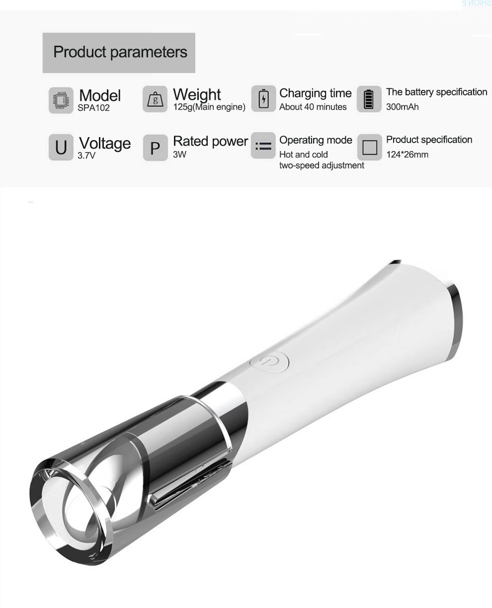 Beauty Eye Massager USB oplaadbare gezichtsmassager Huidverzorging Apparaatdetails