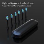 Aangepaste USB oplaadbare sonische tandenborstel met slimme timer, snel opladen met houder